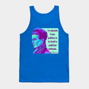 Simone de Beauvoir Portrait and Quote Tank Top